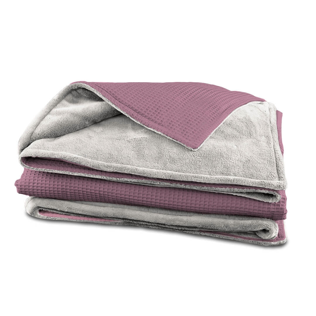 Kuscheldecke Zoe Altrosa-Sandweiss 145 x 210 cm