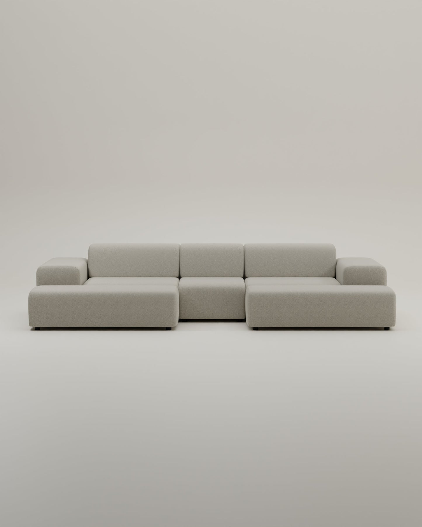 Modulares Sofa Nina U-Form / Wohnlandschaft mit Schlaffunktion