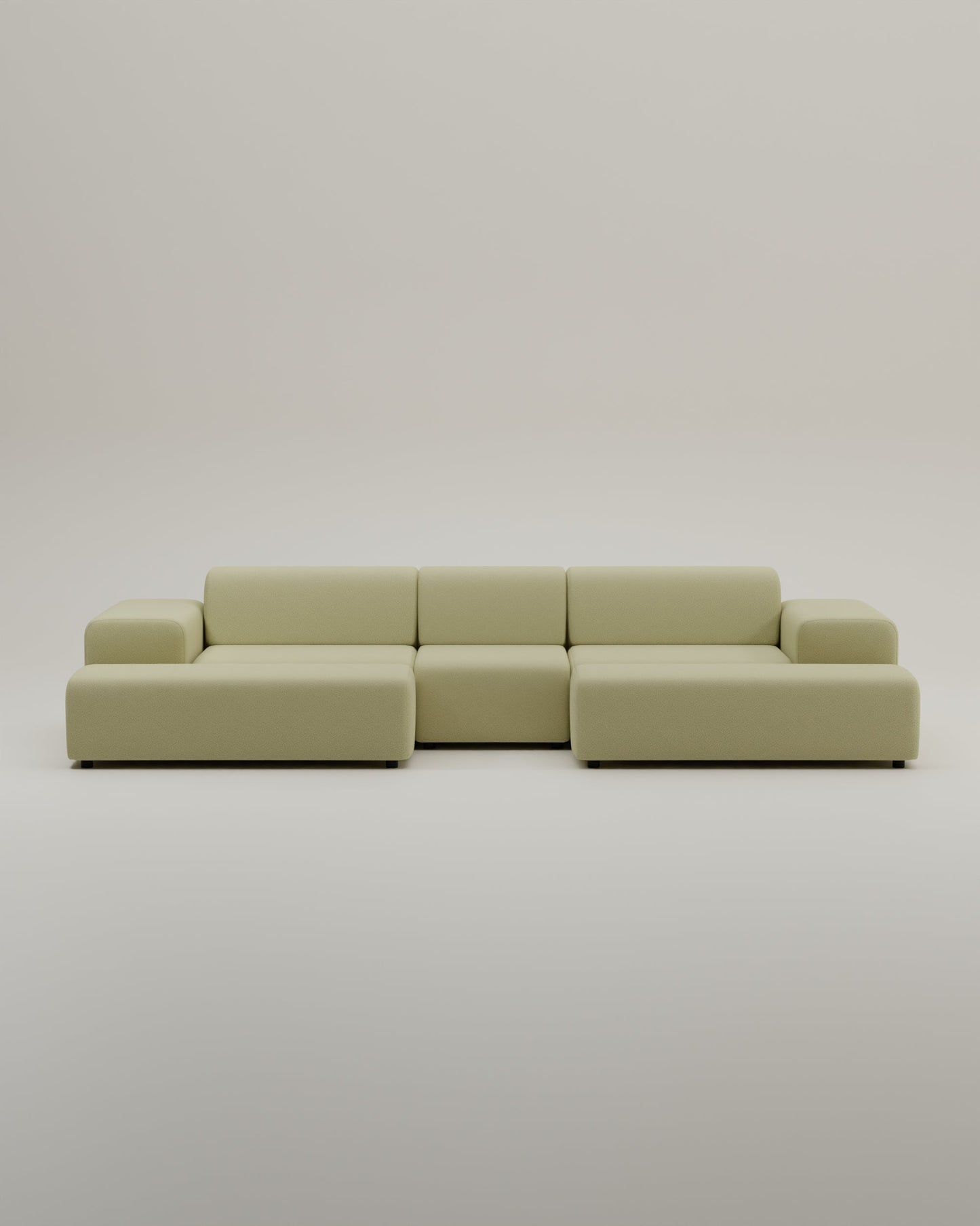 Modulares Sofa Nina U-Form / Wohnlandschaft mit Schlaffunktion