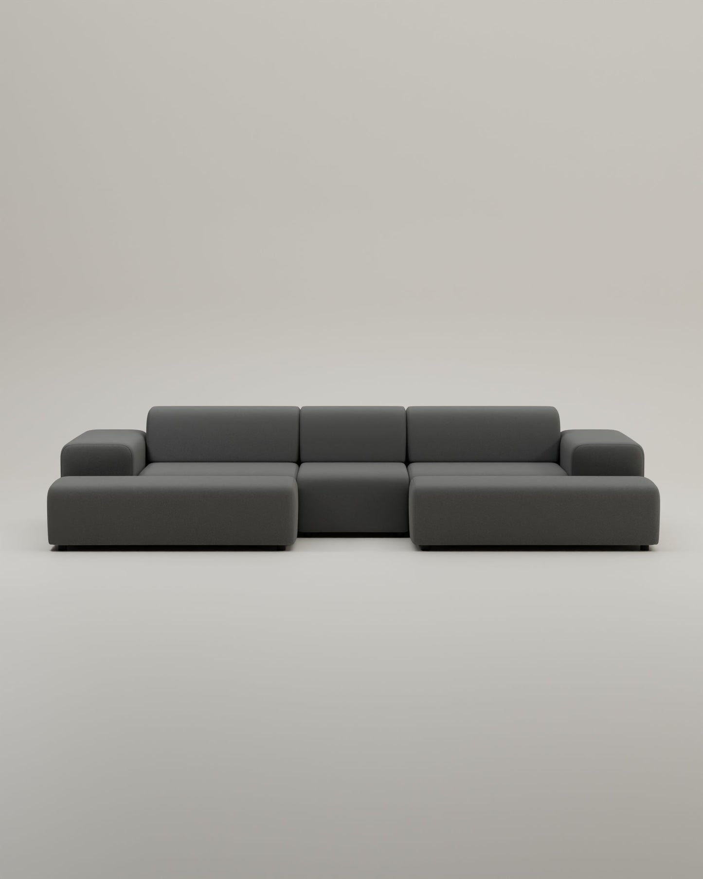 Modulares Sofa Nina U-Form / Wohnlandschaft mit Schlaffunktion