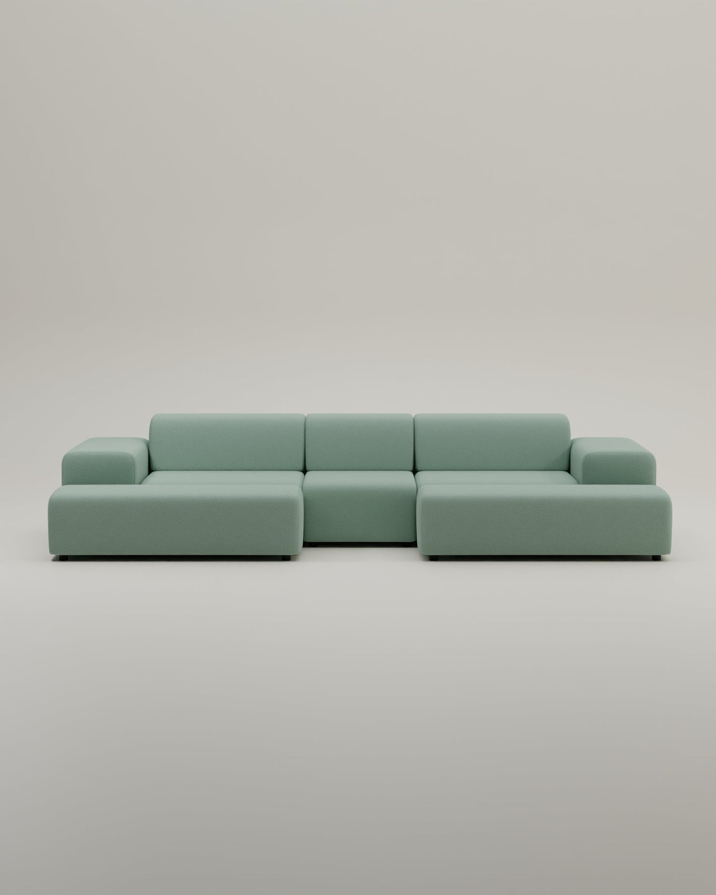 Modulares Sofa Nina U-Form / Wohnlandschaft mit Schlaffunktion