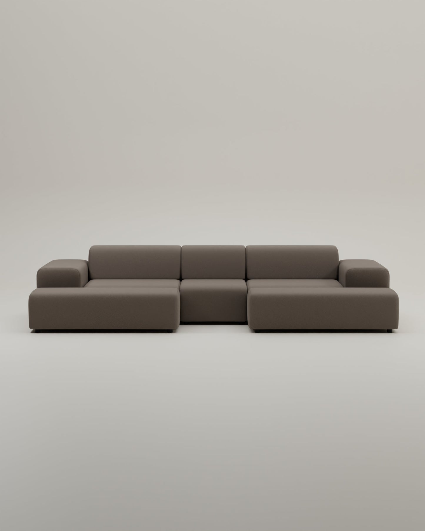 Modulares Sofa Nina U-Form / Wohnlandschaft mit Schlaffunktion