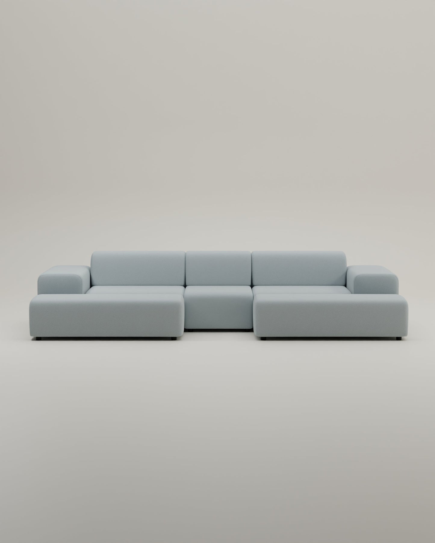 Modulares Sofa Nina U-Form / Wohnlandschaft mit Schlaffunktion