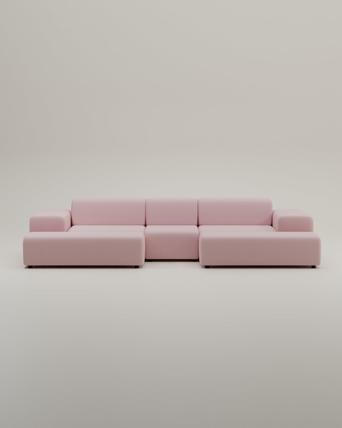 Modulares Sofa Nina U-Form / Wohnlandschaft mit Schlaffunktion