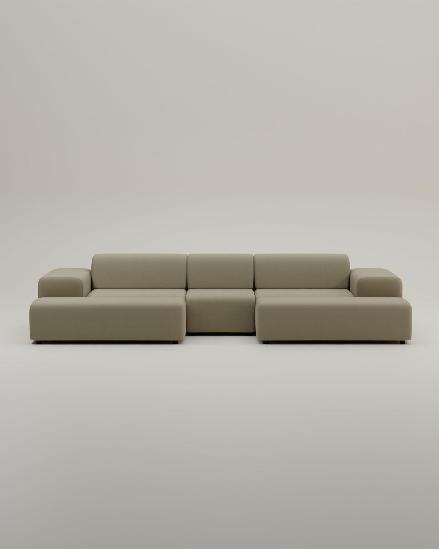 Modulares Sofa Nina U-Form / Wohnlandschaft mit Schlaffunktion