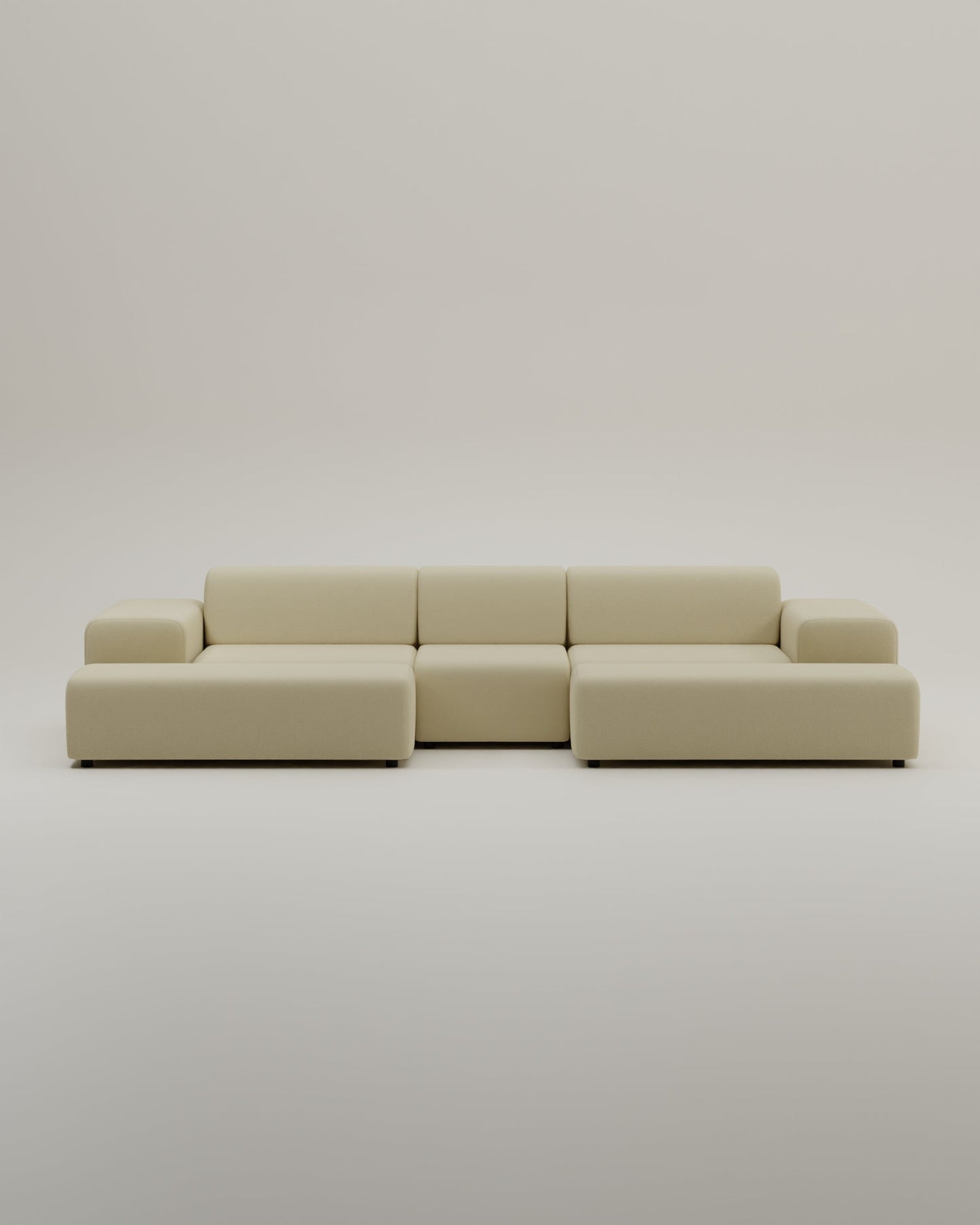 Modulares Sofa Nina U-Form / Wohnlandschaft mit Schlaffunktion
