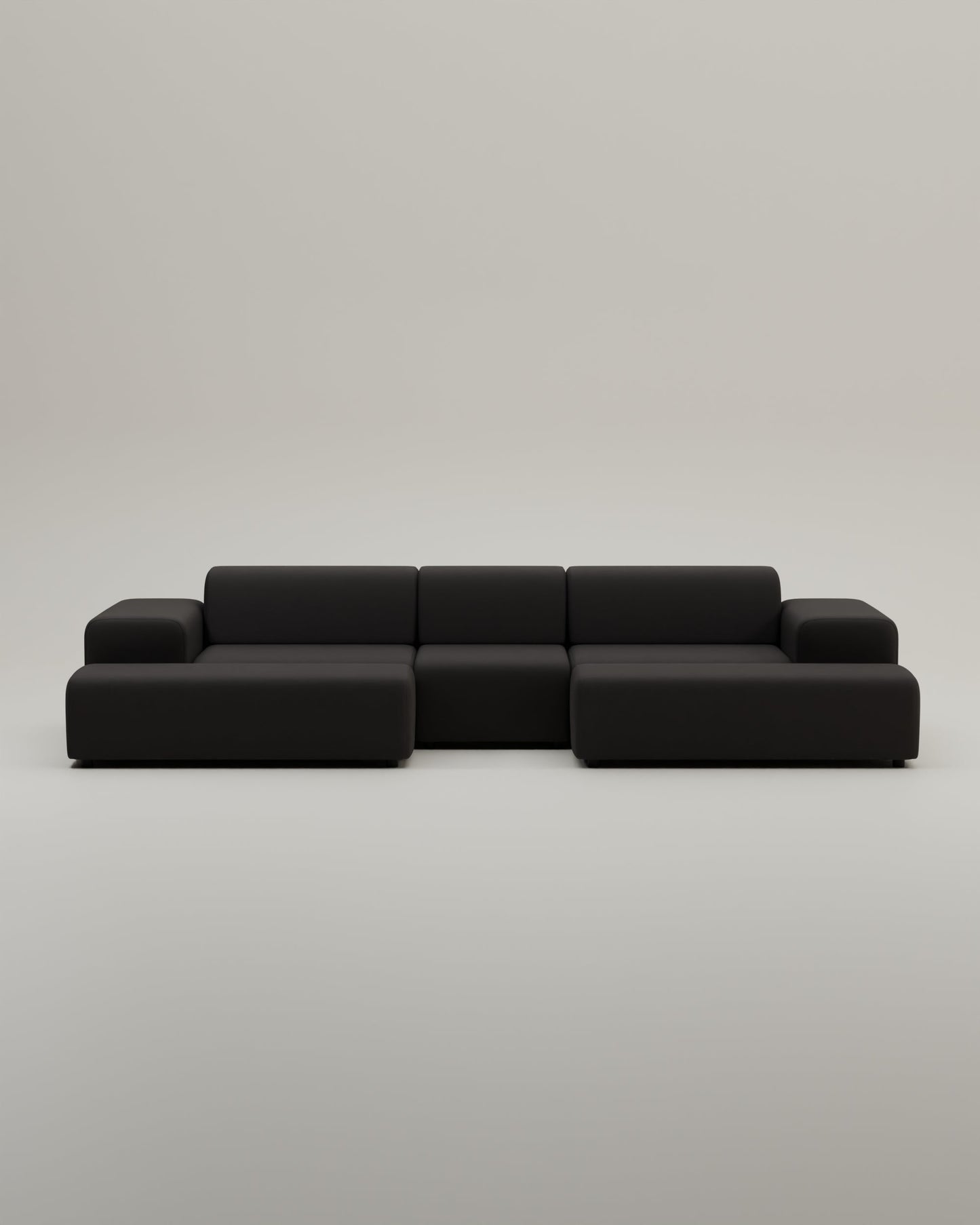 Modulares Sofa Nina U-Form / Wohnlandschaft mit Schlaffunktion