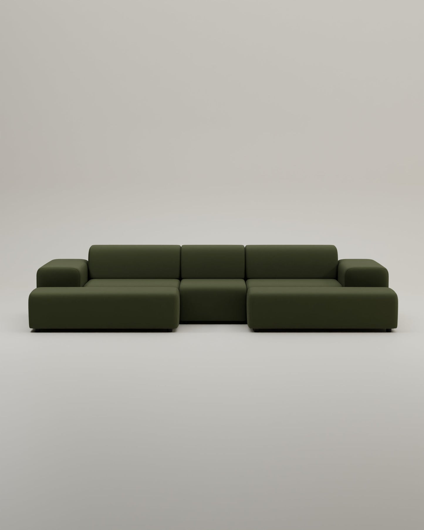 Modulares Sofa Nina U-Form / Wohnlandschaft mit Schlaffunktion