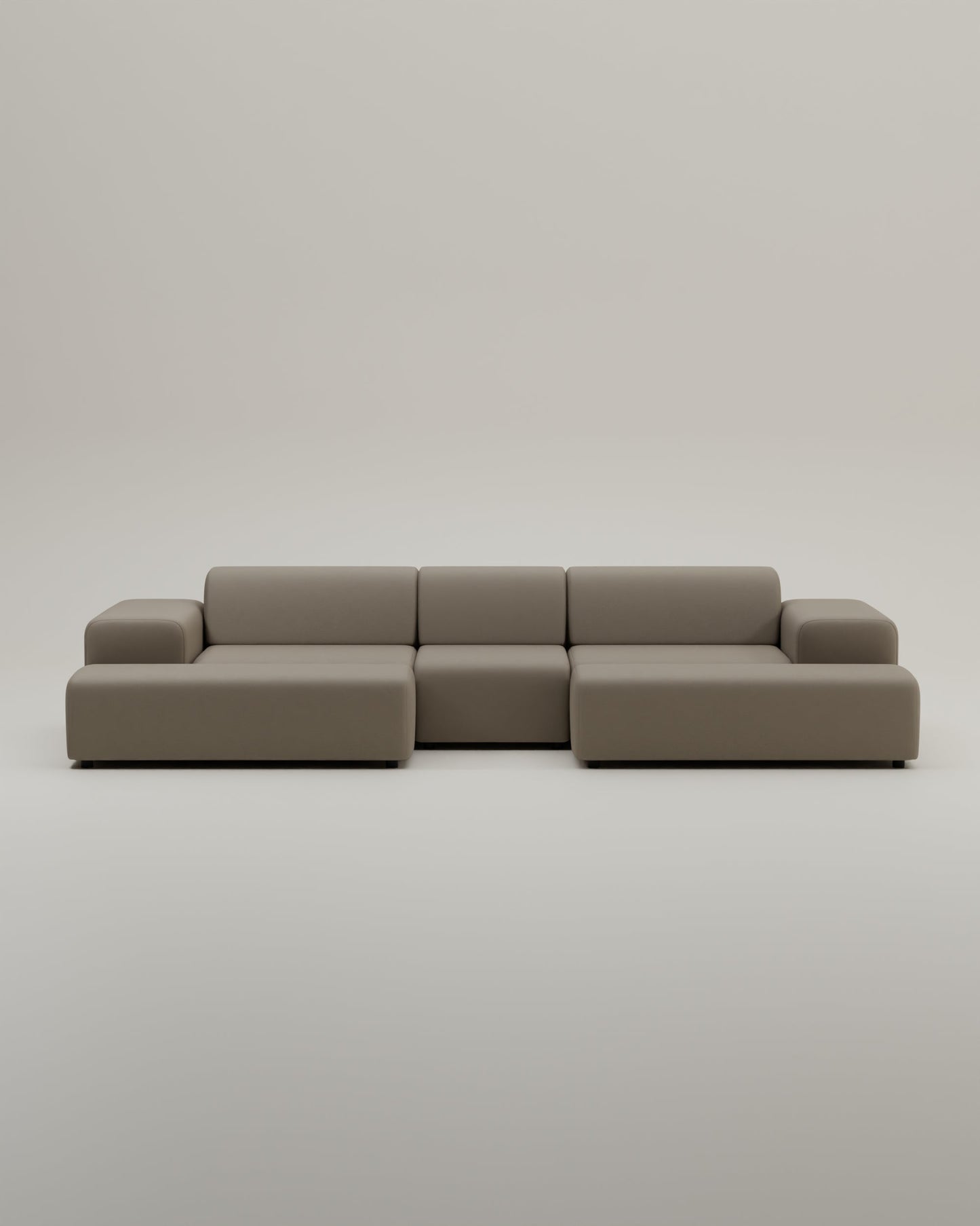 Modulares Sofa Nina U-Form / Wohnlandschaft mit Schlaffunktion