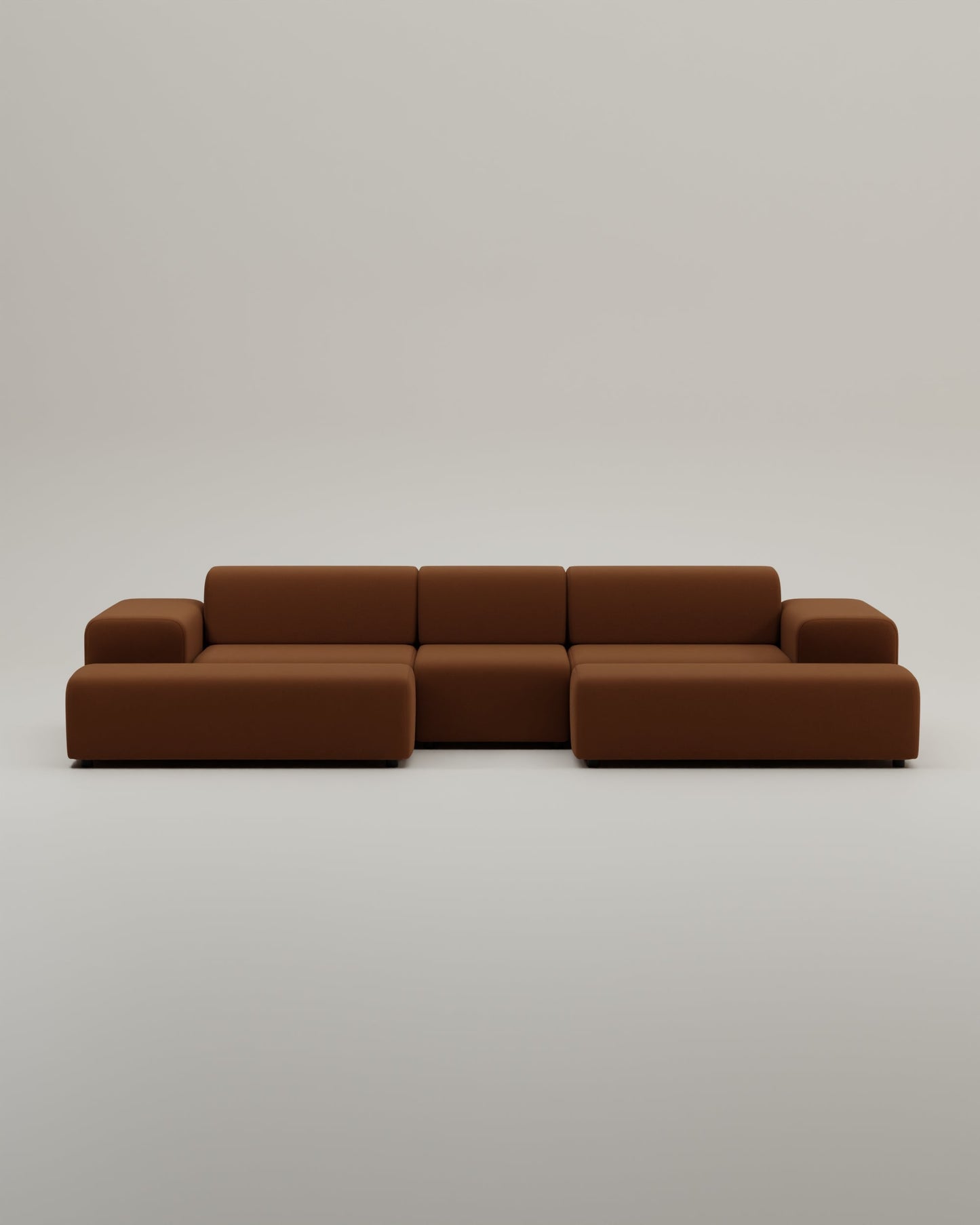 Modulares Sofa Nina U-Form / Wohnlandschaft mit Schlaffunktion