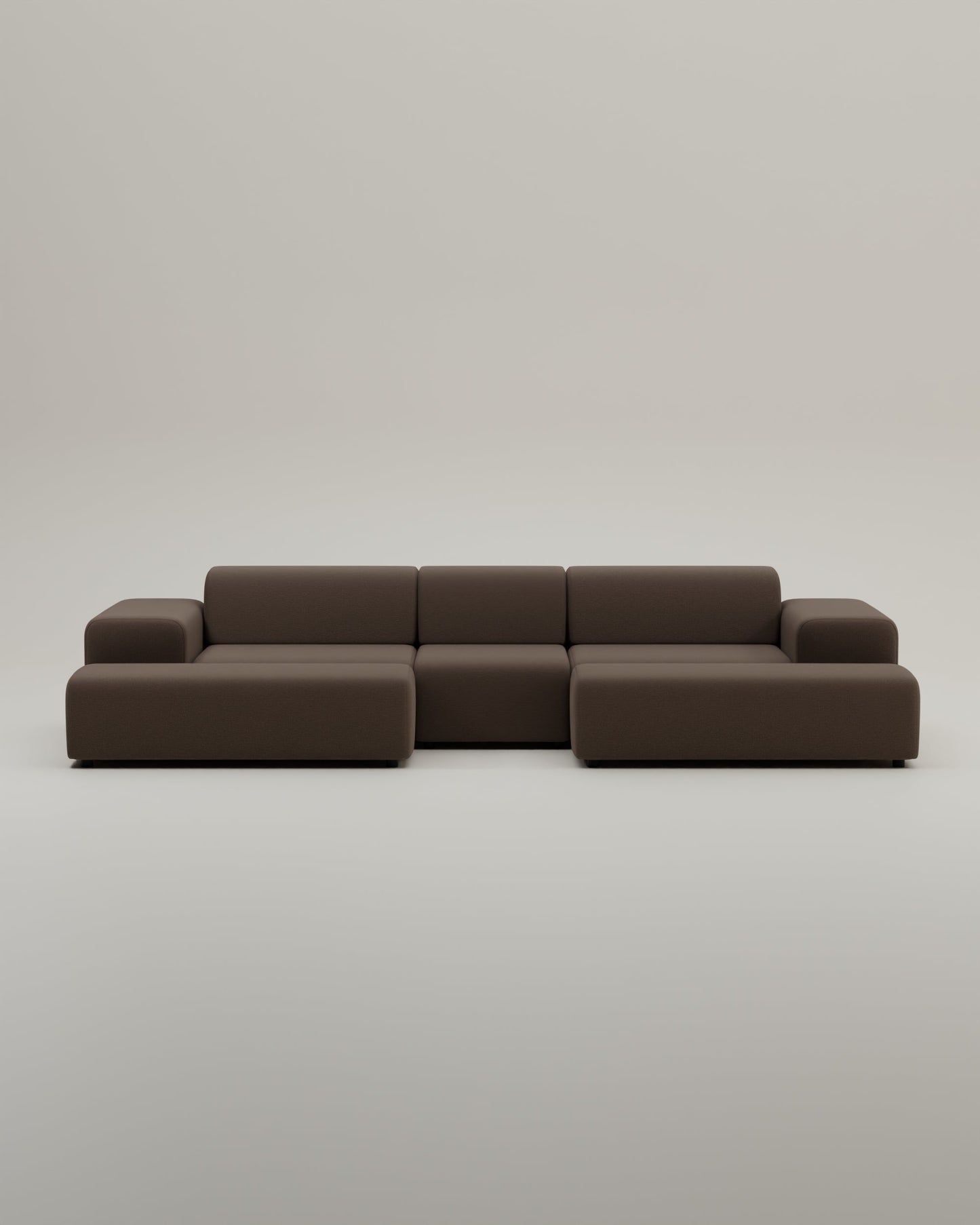 Modulares Sofa Nina U-Form / Wohnlandschaft mit Schlaffunktion