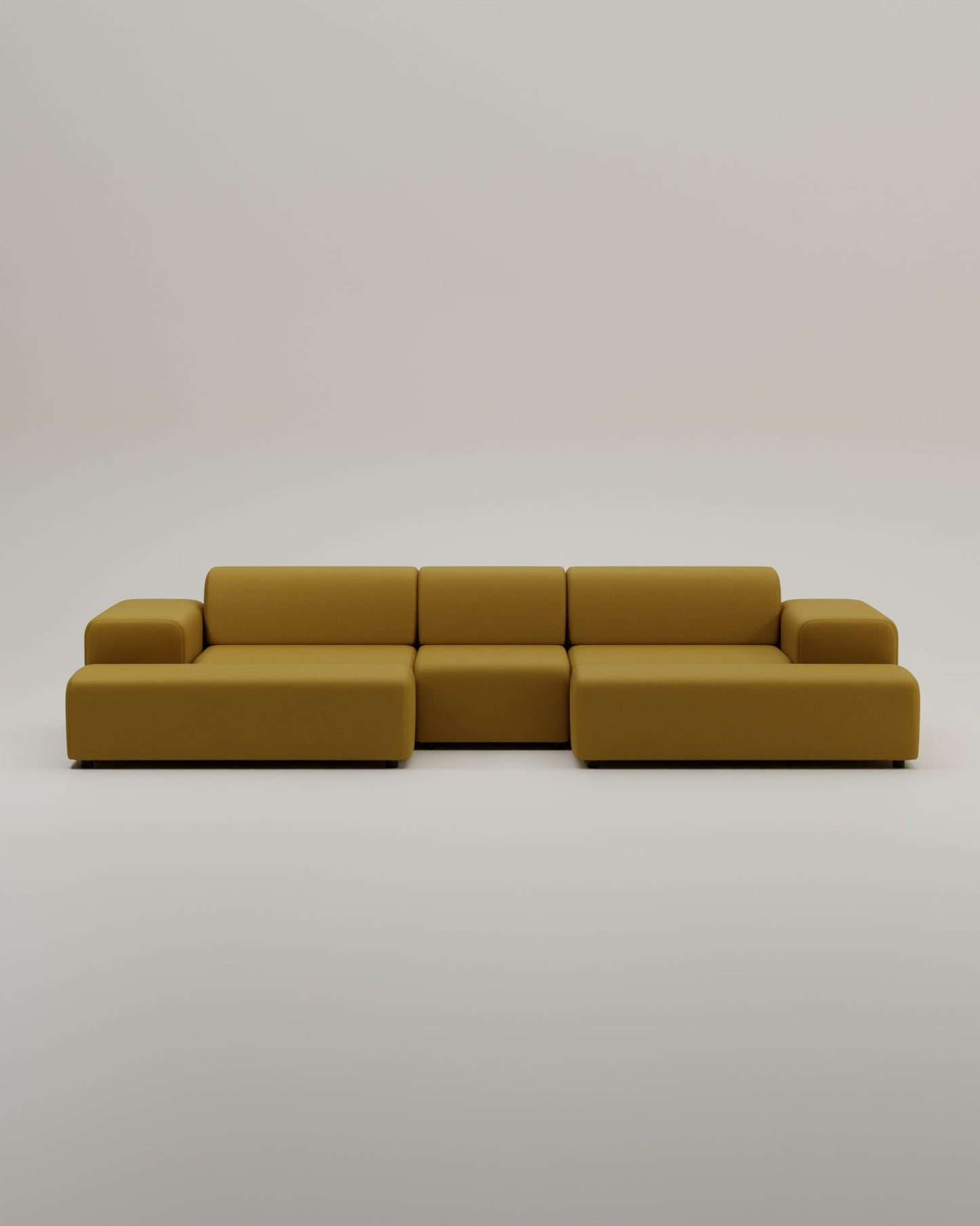 Modulares Sofa Nina U-Form / Wohnlandschaft mit Schlaffunktion