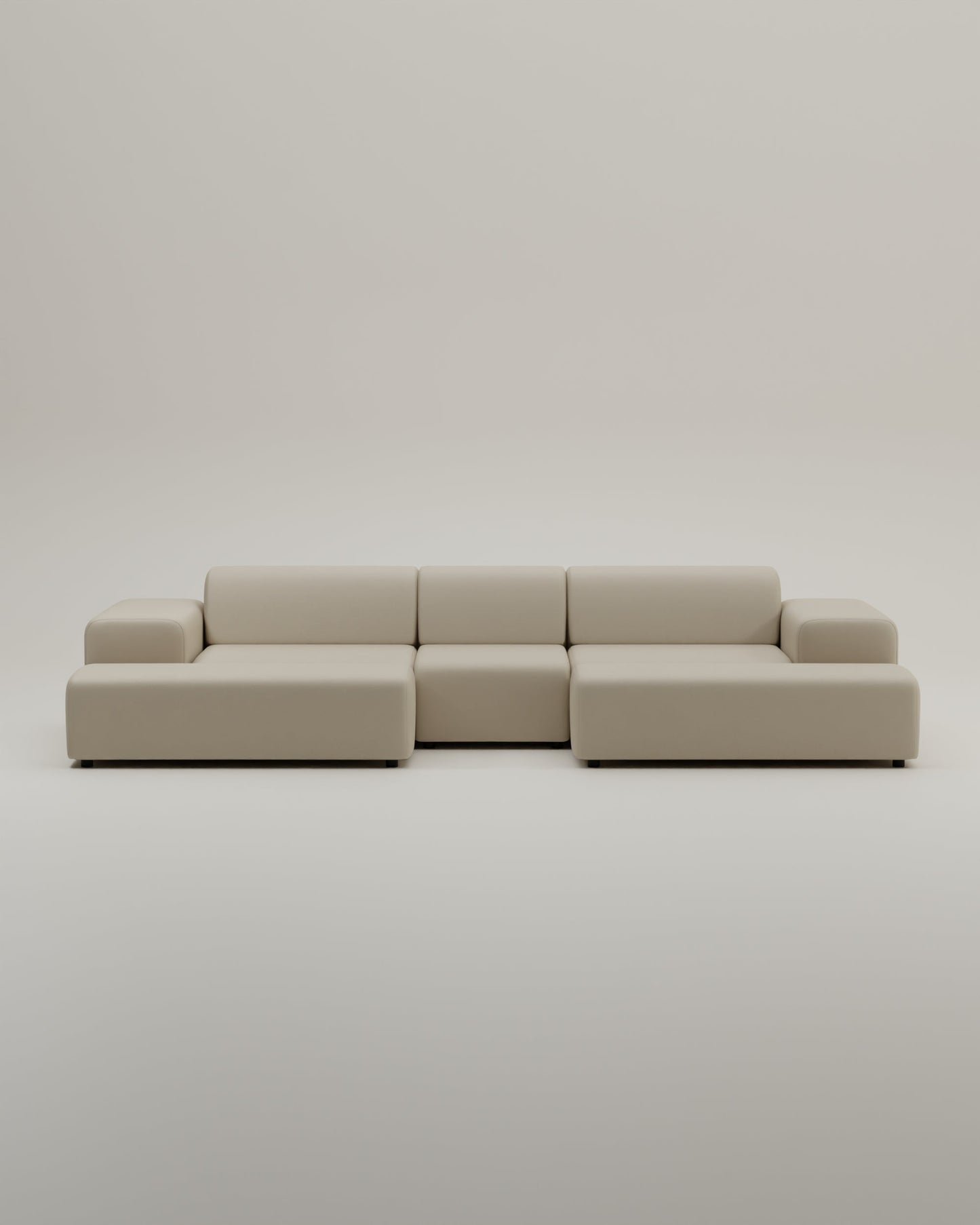 Modulares Sofa Nina U-Form / Wohnlandschaft mit Schlaffunktion