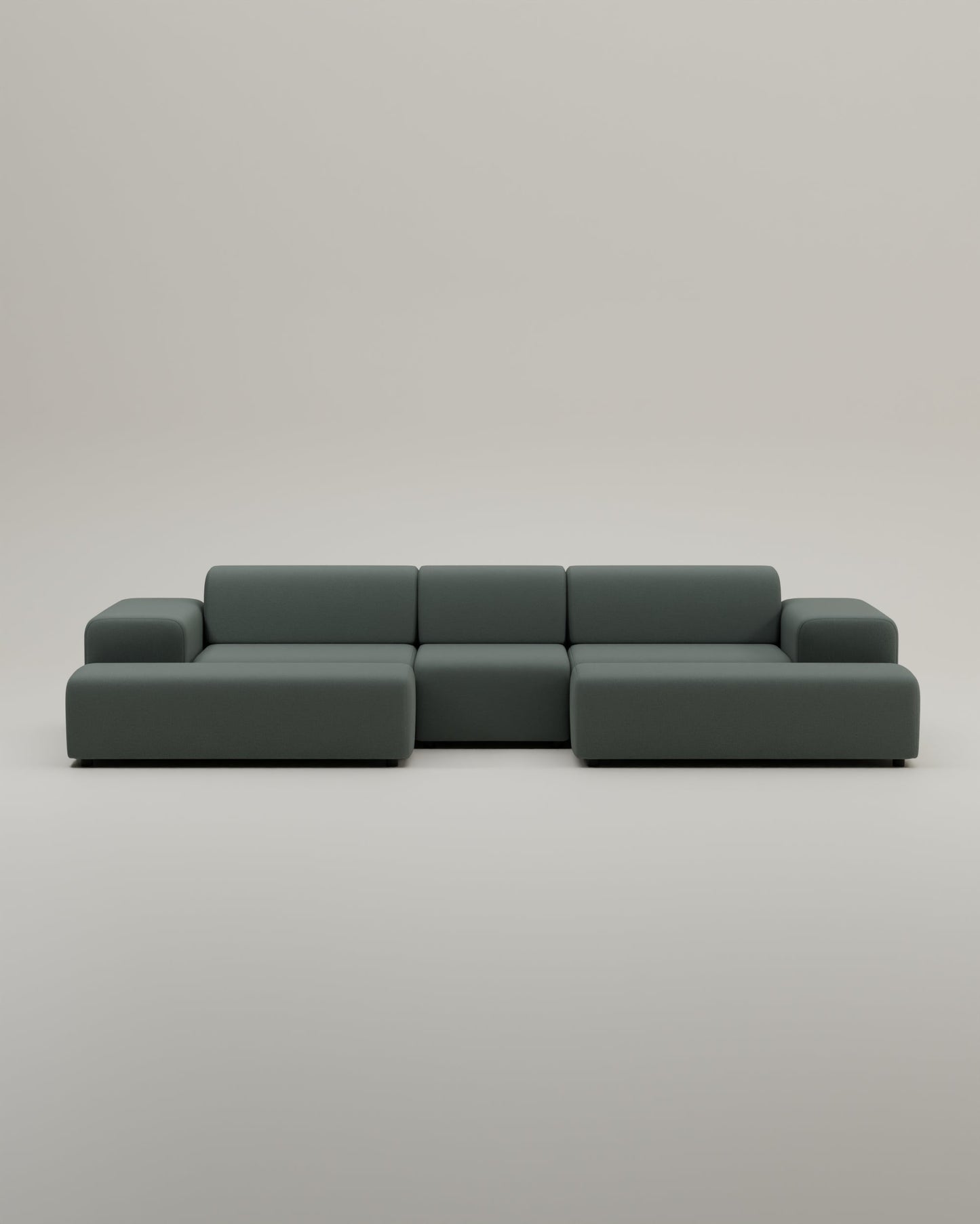 Modulares Sofa Nina U-Form / Wohnlandschaft mit Schlaffunktion