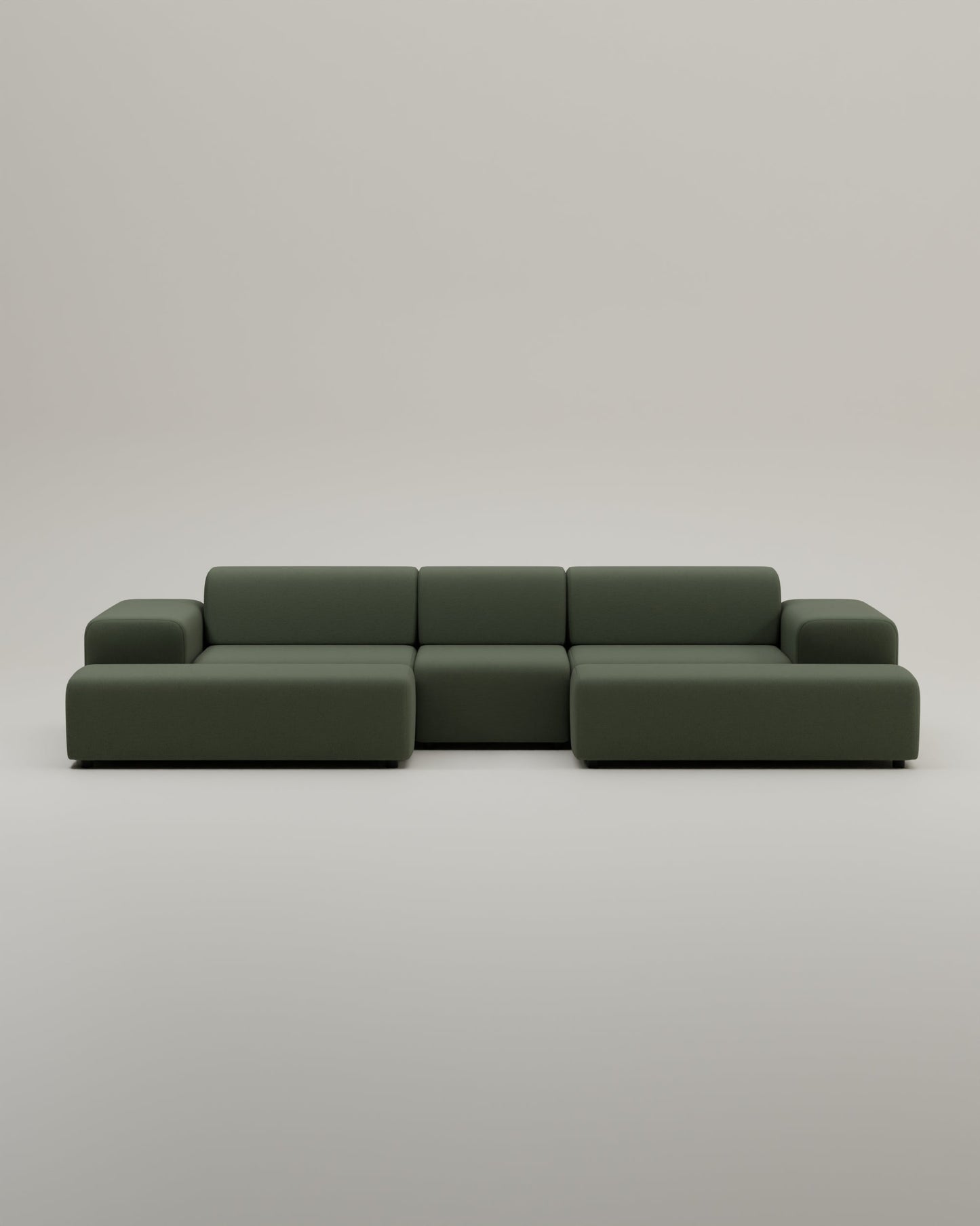 Modulares Sofa Nina U-Form / Wohnlandschaft mit Schlaffunktion