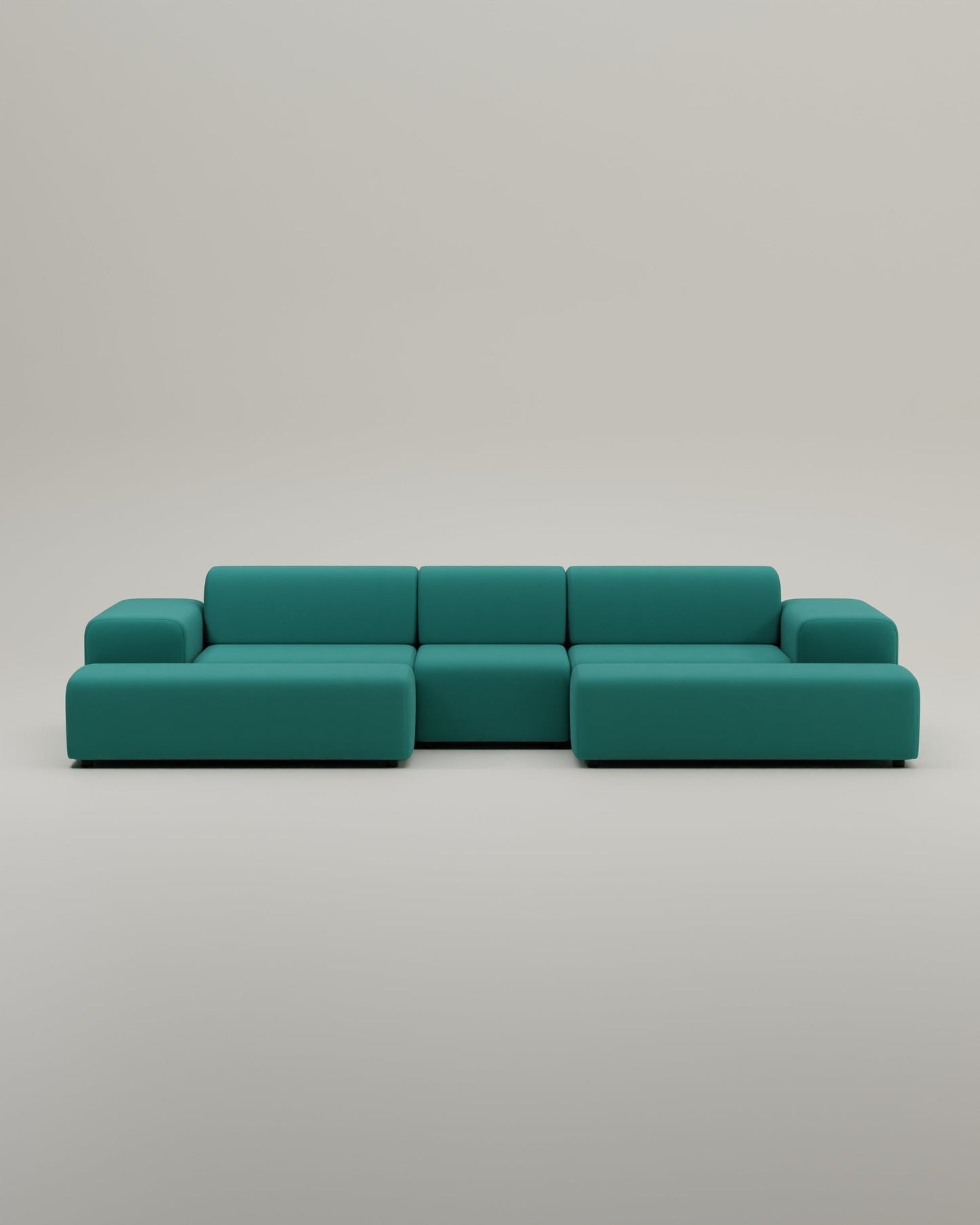 Modulares Sofa Nina U-Form / Wohnlandschaft mit Schlaffunktion