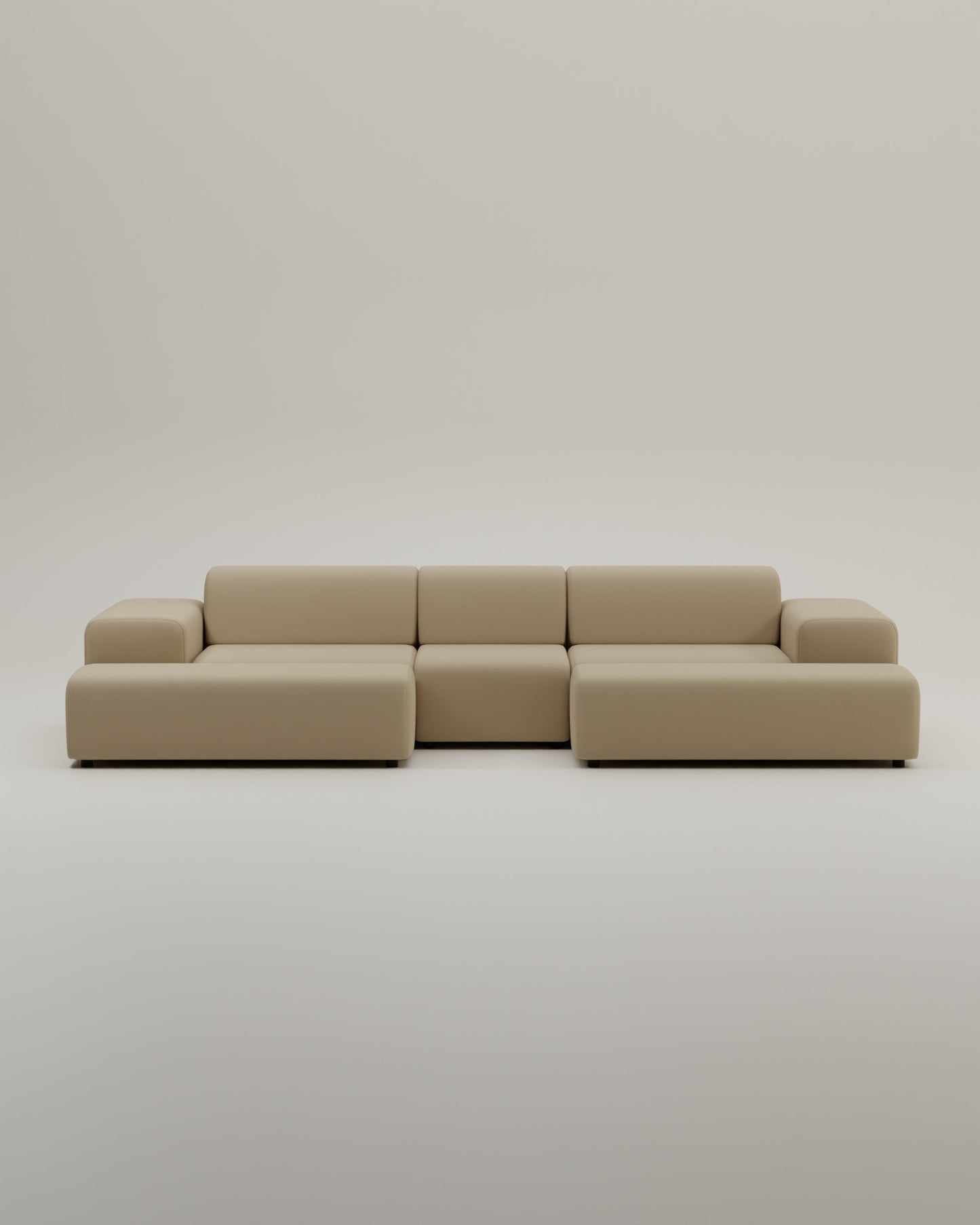 Modulares Sofa Nina U-Form / Wohnlandschaft mit Schlaffunktion