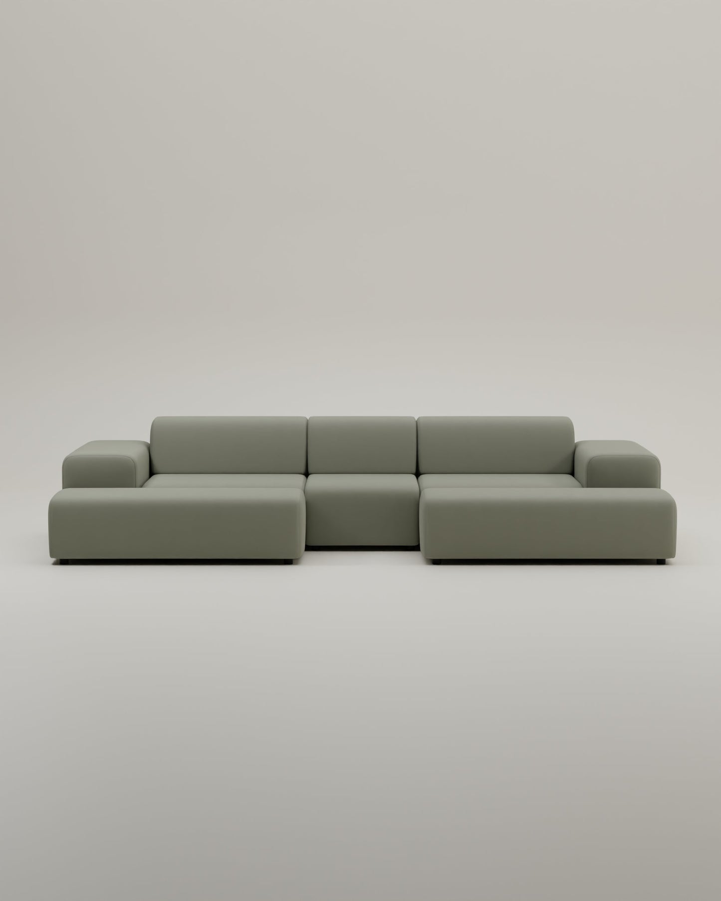 Modulares Sofa Nina U-Form / Wohnlandschaft mit Schlaffunktion
