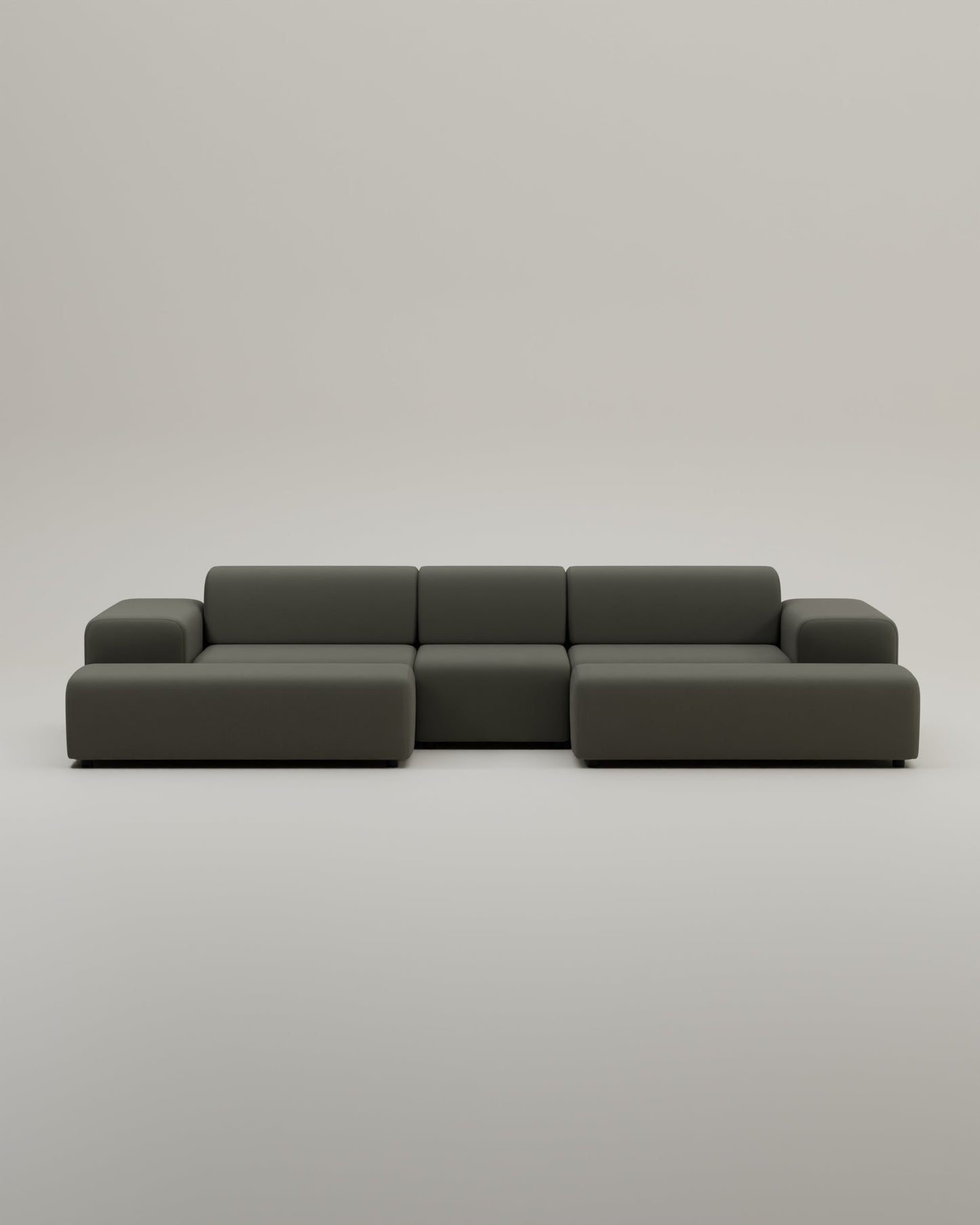 Modulares Sofa Nina U-Form / Wohnlandschaft mit Schlaffunktion