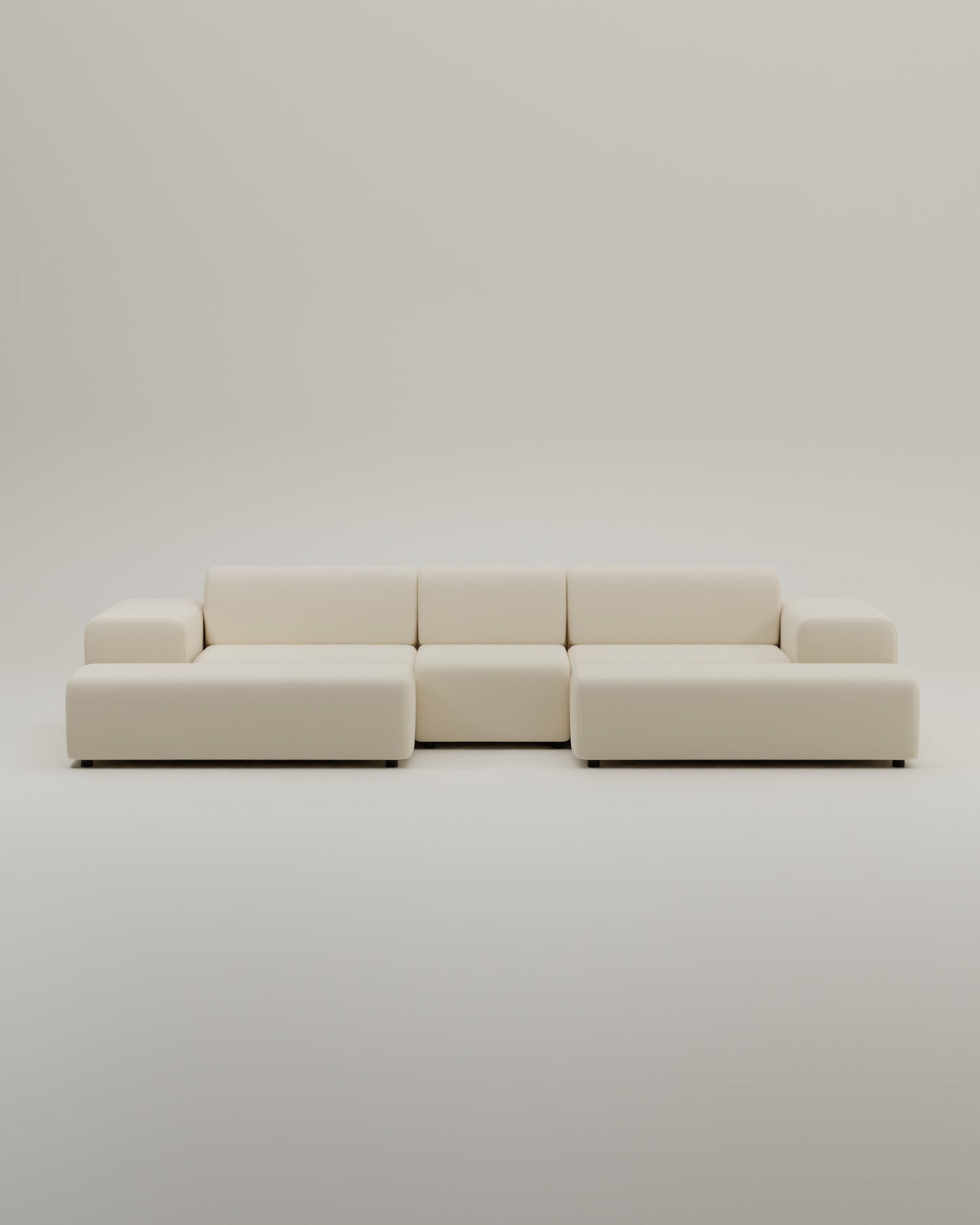 Modulares Sofa Nina U-Form / Wohnlandschaft mit Schlaffunktion