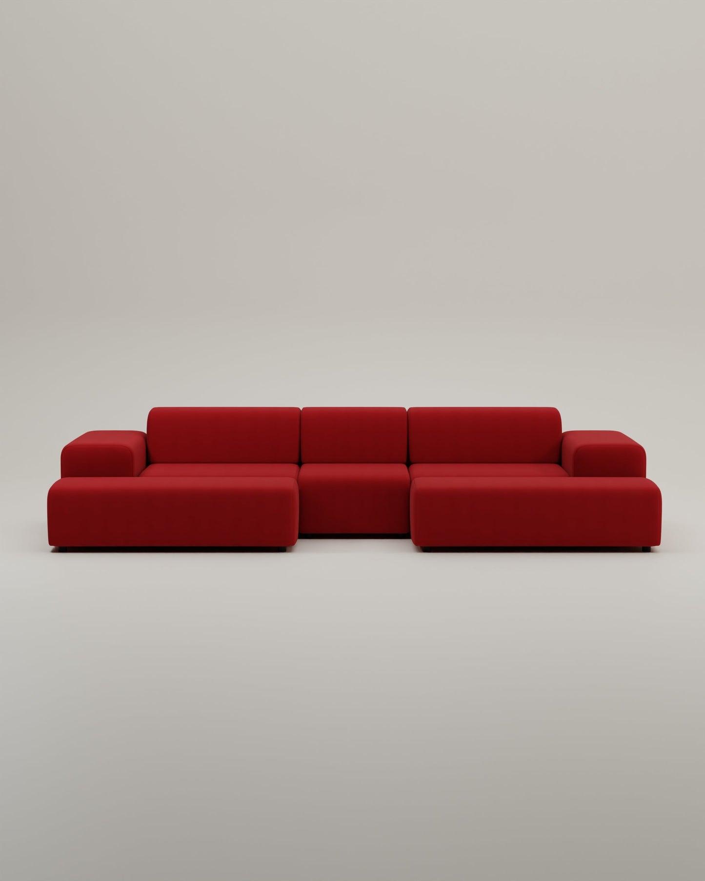 Modulares Sofa Nina U-Form / Wohnlandschaft mit Schlaffunktion