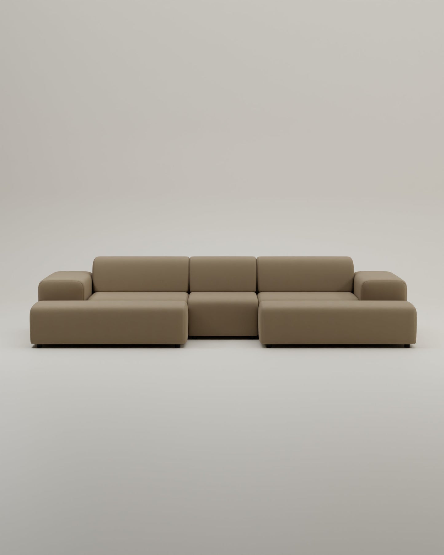 Modulares Sofa Nina U-Form / Wohnlandschaft mit Schlaffunktion