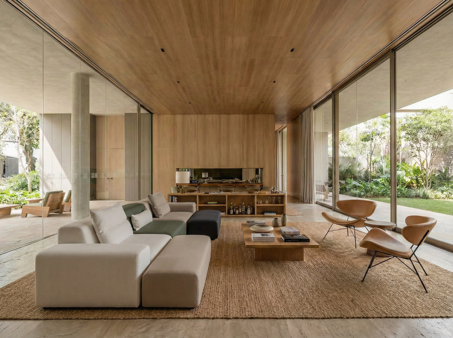 Modulares Sofa Nina U-Form / Wohnlandschaft mit Schlaffunktion